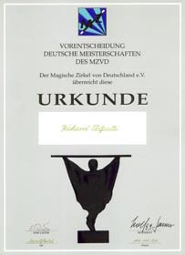 Urkunde zur Vorentscheidung